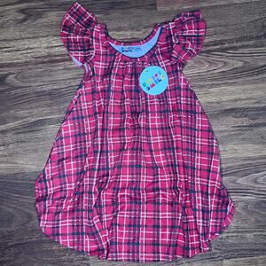 NEW Dot Dot Smile Twirl Dress Red Green Plaid Christmas 12/24 Months
